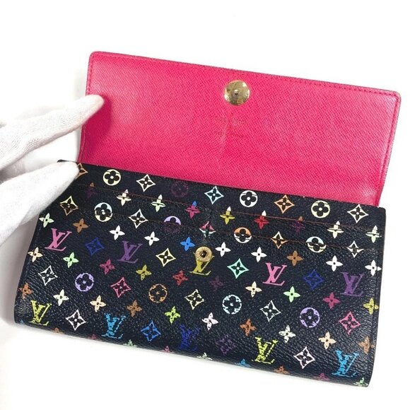 LOUIS VUITTON M93533 MonogramMulticolore Portefeuille Sarah Long Wallet - Picture 9 of 16